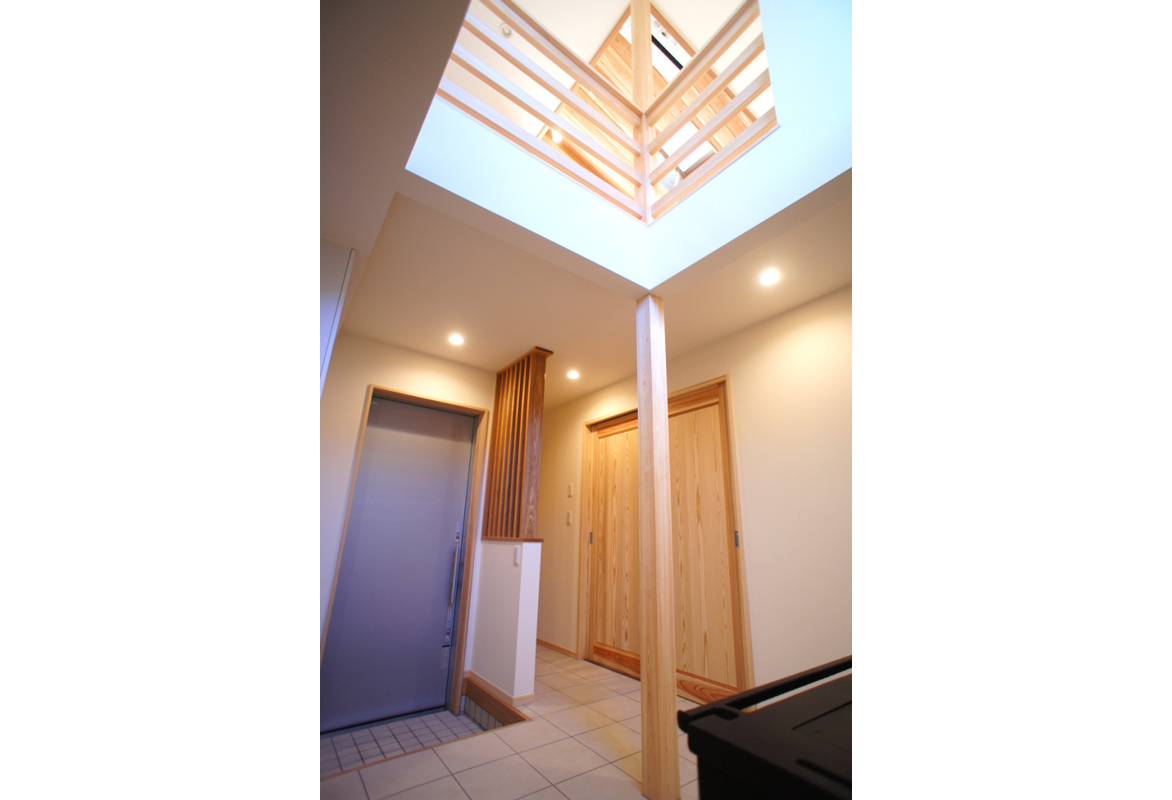 開放的な吹き抜け