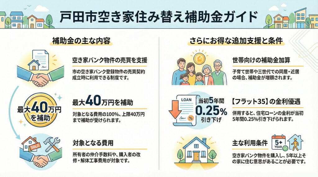 戸田市空き家住み替え補助金ガイド