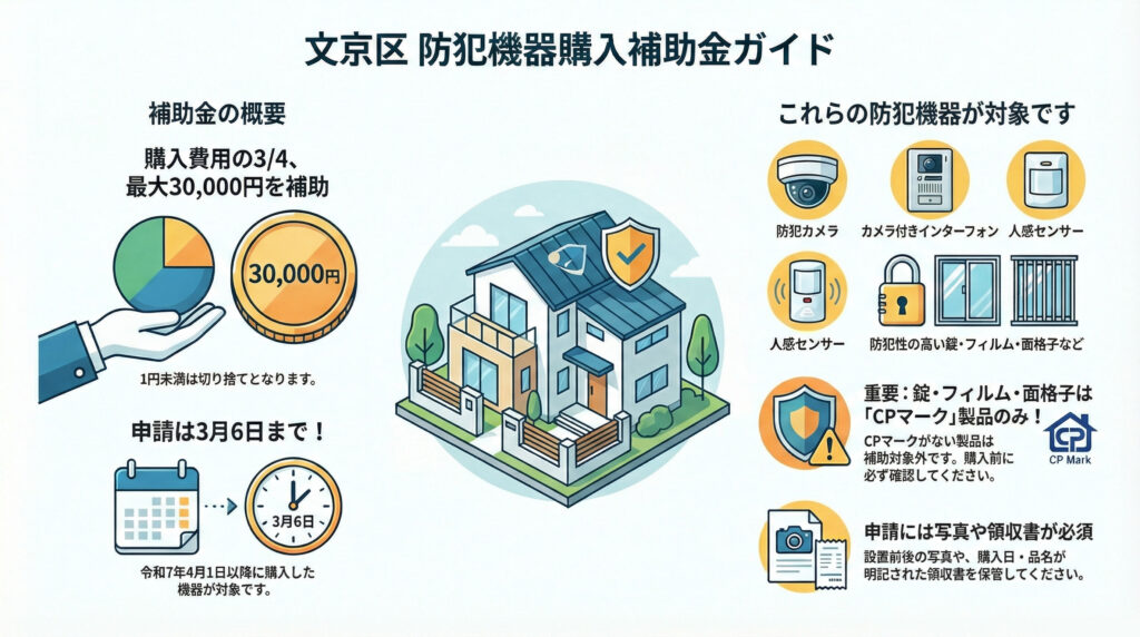 文京区-防犯機器-補助金ガイド