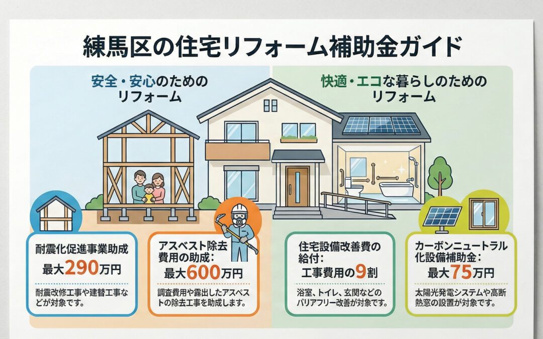【練馬区】自己負担1割でリフォーム！「住宅設備改善費の給付」の対象と申請方法を解説【2026年最新】