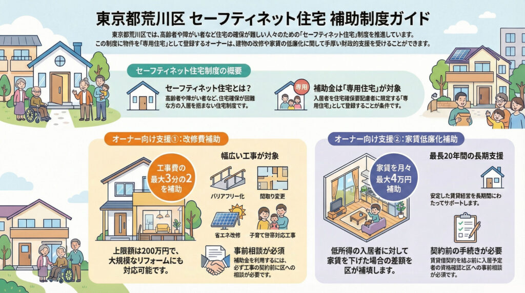 荒川区セーフティネット住宅補助制度
