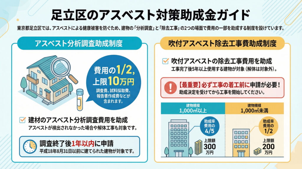 足立区アスベスト対策助成金ガイド